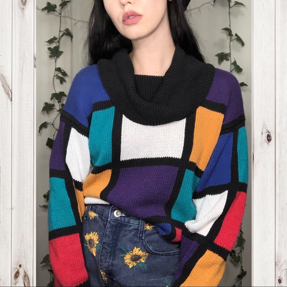 Vintage Sweaters - 🌈SALE Colorful Vintage Sweater!🌈